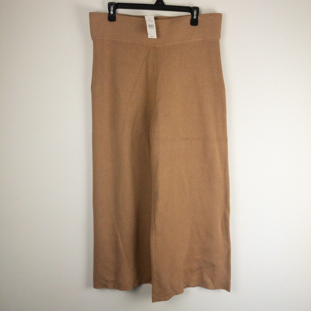 Elegant Tan Wide-Leg Pants